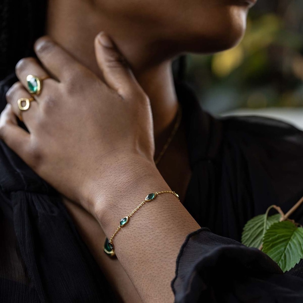 Delicate Gold-Toned Minimalist Bracelet